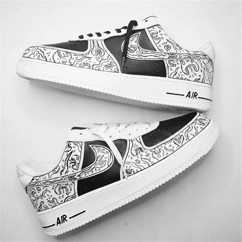 Doodle Air Force 1 Custom Custom Sneakers Diy Custom Shoes Diy