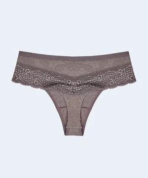 Calcinha De Microfibra Trabalhada Renda Fio Dental Duplo Curves Nayane Lingerie Calcinha De