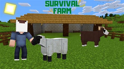 Survival Farm Construindo Um Curral Para Ovelhas Primeiras Ovelhas