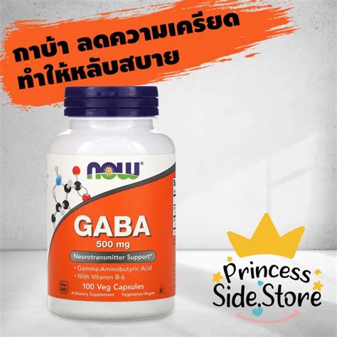 Now Foods Gaba 500 Mg Natural Neurotransmitter 100 Veg Capsules