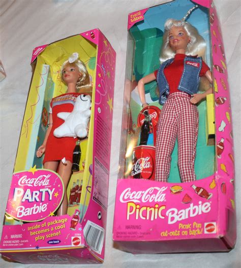 Barbie, Coca-Cola Dolls, Party Barbie & Picnic Barbie Special Edition ...