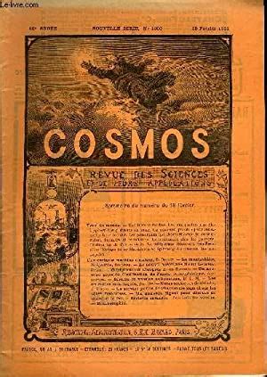 LE COSMOS REVUE DES SCIENCES ET DE LEURS APPLICATIONS N 1360 Une