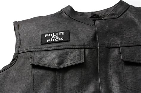 Polite As Fuck Funny Patch Iron On Offensive Patches By Ivamis Patches