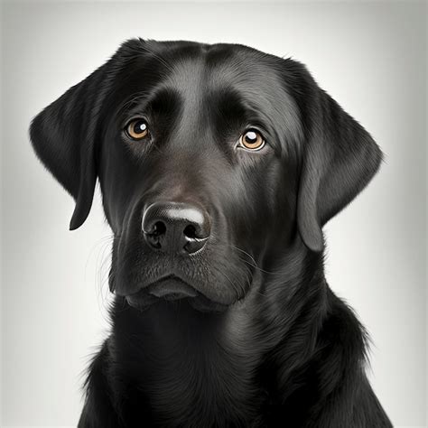Premium Ai Image Labrador Retriever Black