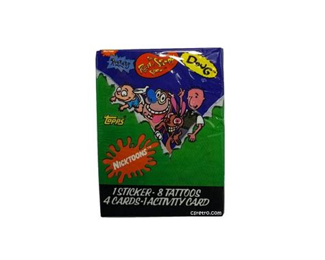 1 Pack Nicktoons Nickelodeon Vintage Trading Cards Wax Pack Etsy