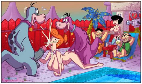 Post 2154486 Betty Rubble Dino Fred Flintstone Mr Slate Playfulhunnies The Flintstones Wilma