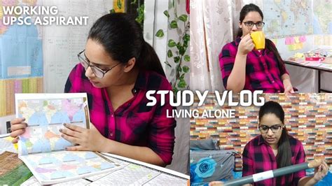 STUDY VLOG 11 A DAY IN LIFE OF WORKING UPSC IAS ASPIRANT LIVING