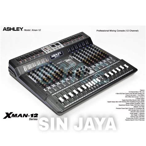 MIXING MIXER ASHLEY XMAN12 XMAN 12 X MAN 12 12CH BLUETOOTH USB