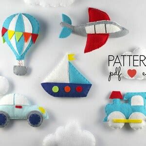 Hot Air Balloon Sewing Pattern Pdf Svg Baby Mobile Pattern Garland Sewing Pattern Diy Baby
