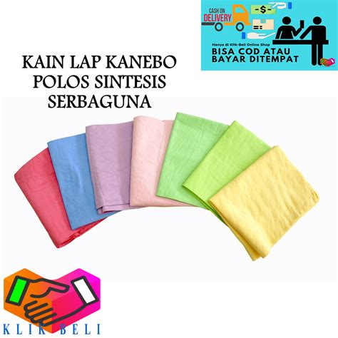 Klik Beli Kanebo Plas Chamois Kain Lap Serat Sintesis Polos Refill