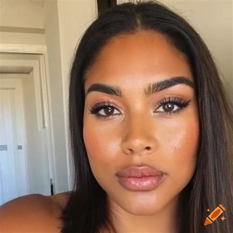 No Makeup Bare Face Natural Skin Latina Woman Selfie On Craiyon