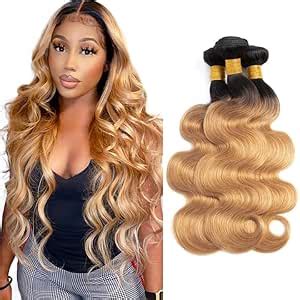 Amazon 26 28 30 Inch Ombre Blonde Body Wave Bundles Human Hair Honey Blonde Bundles