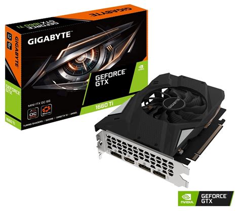 Gigabyte GeForce GTX 1660 Ti Mini ITX OC 6G GV N166TIXOC 6GD 6GB GDDR6