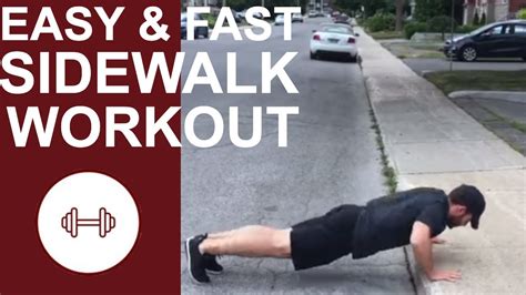 Sidewalk Workout Quick And Easy Workout From Anywhere Youtube