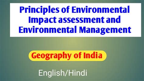 Principles Of Environmental Impact Assessment And Environmental Management Upsc Contemporary