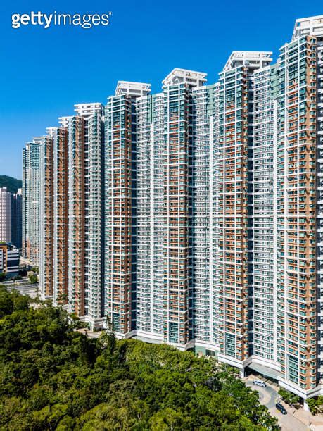 Private housing of Tseung Kwan O Hong Kong from drone view 이미지