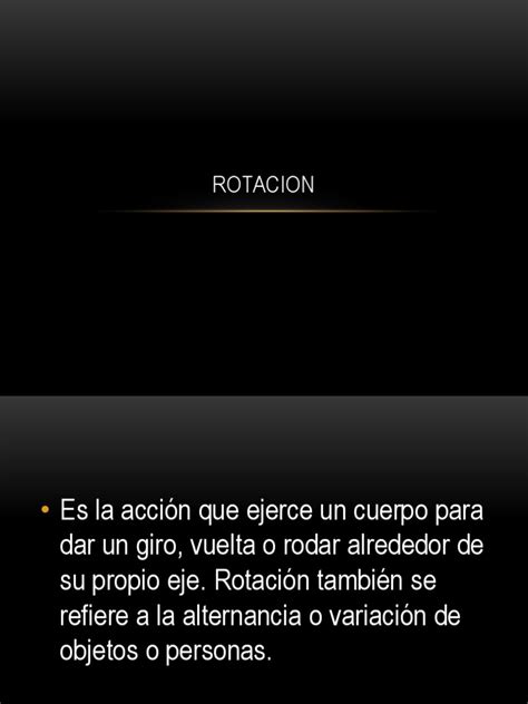 rotacion