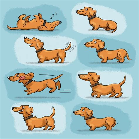 Dachshund drawing, Dachshund cartoon, Dachshund art