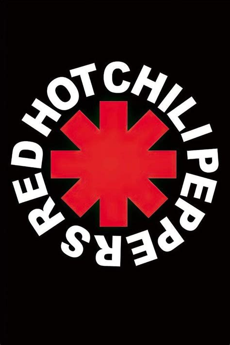 Red Hot Chili Peppers Music Poster RHCP Logo Size 24 X 36 Black Poster Hanger
