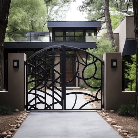 Captivating Iron Gate Design For Main Door