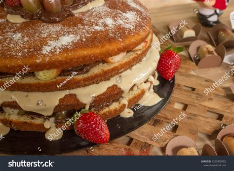 Naked Birthday Cake Stock Photo 1320378782 Shutterstock