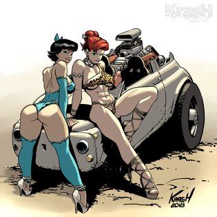Betty Rubble Wilma Flintstone Lesbian Art Luscious Hentai Manga Porn