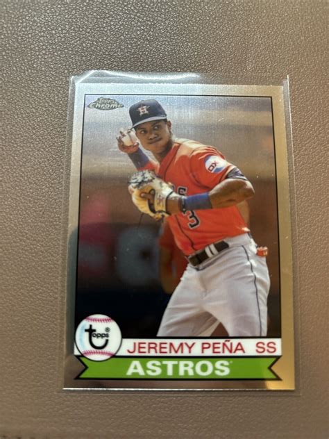 2023 Topps Chrome Lids Mitchell Ness Jeremy Pena Exclusive 79 6