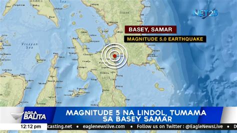 Magnitude 5 Na Lindol Tumama Sa Basey Samar YouTube