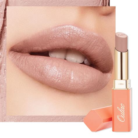 Oulac Nude Moisturising Lipstick Beige Lip Balm Tinted Nourishing Lips Lip Base Primer