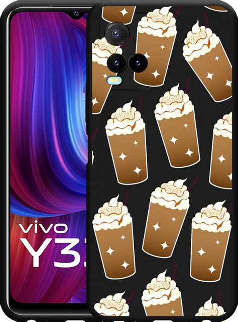 Vivo Y33s Hoesje Zwart Frappuccino S Designed By Cazy Bol