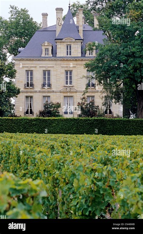 France Gironde Pauillac Chateau Latour The 19th Century Castle In