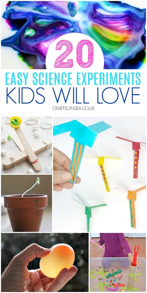 20 Easy Science Experiments For Kids - Crafts on Sea