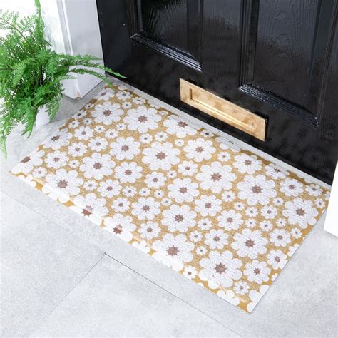 Mustard Flower Doormat X Cm Artsy Mats