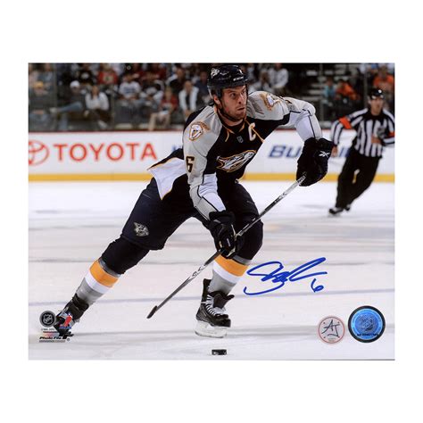 Shea Weber Signed Nashville Predators Captain 8x10 Photo Nhl Auctions