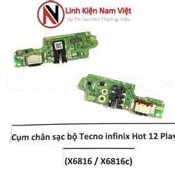 Cụm chân sạc bộ Tecno infinix Hot 12 Play X6816 X6816C