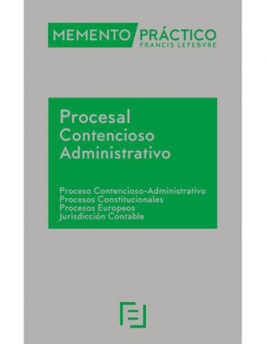 Memento Procesal Contencioso Administrativo