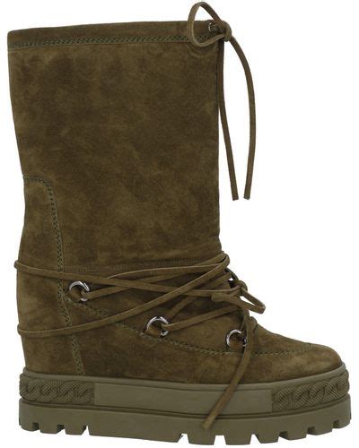 Green Casadei Boots For Women Lyst