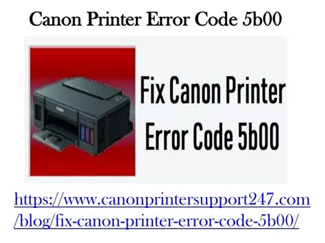 Ppt Canon Printer Error Code B Powerpoint Presentation Free