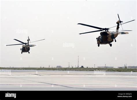 Kandahar Airfield May 8 2018 Two Uh 60 Black Hawks One Operated