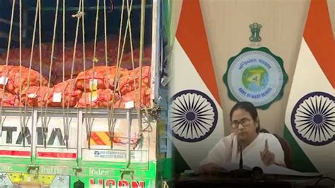 Trucks Stranded At Assam Bengal Border Amid Mamata Banerjee S Alleged