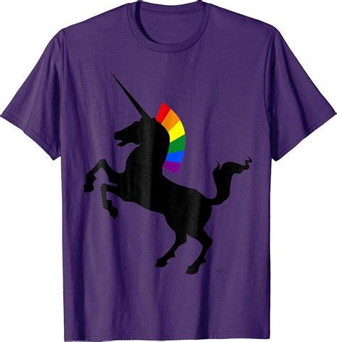 Amazon Totally Straight Unicorn Gay Pride T Shirt For Men And Women Clothing Shoes Jewelry