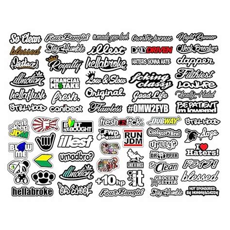 List 103 Pictures Jdm Stickers On Cars Completed