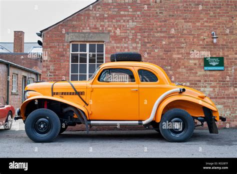 1939 modified Chevrolet rally car at Bicester Heritage Centre