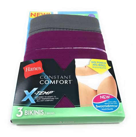 Hanes Constant Comfort X Temp Bikini Smoothstitch Women S Size L Pack Ebay