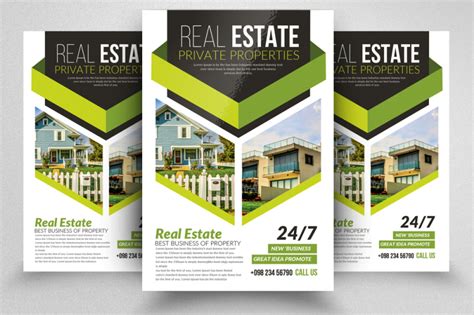 Premium Real Estate Flyers By Designhub Thehungryjpeg