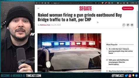 Insane Nude Woman Opens Fire On Random Cars In San Francisco Democrats And Nuked Sf Youtube