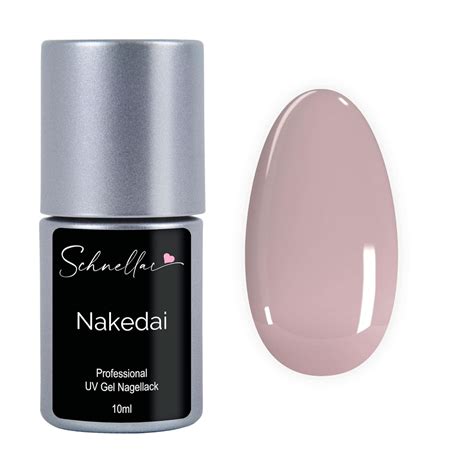 SCHNELLAC NAKEDAI UV Nagellack Nudefarben Beige VEGAN Shellac Gel Polish Farbgel Nude Deckend 10