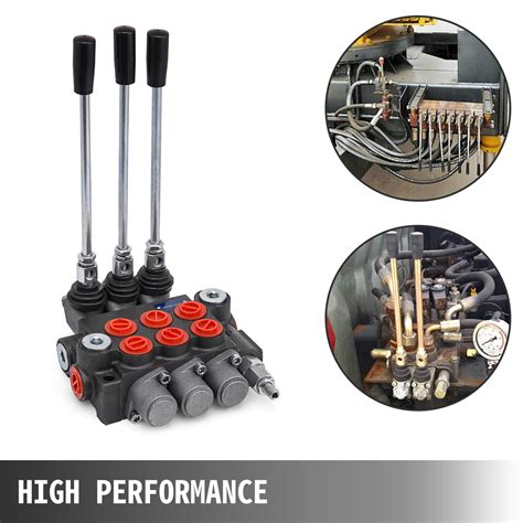 Vevor 3 Spool Hydraulic Control Valvehydraulic Valve Unibody 3 Spool