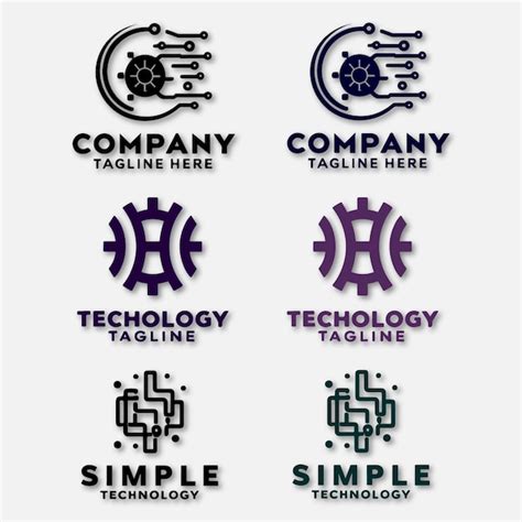 Premium Vector Simple Corporate Technology Futuristic Logo Design