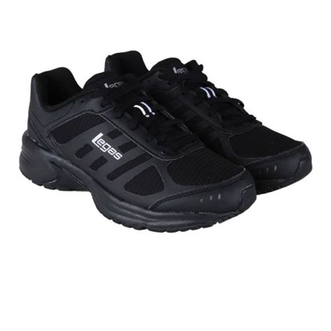 Jual Sepatu League Legas Hitam Cowo Cewe Atom La U Running Shoes Pria